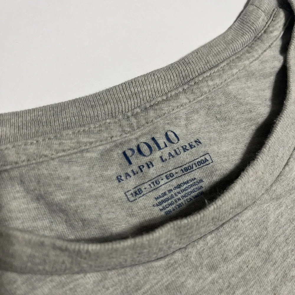 Polo Ralph Lauren Men Big Pony Logo T-shirt Gray 1XB/ XL Shirt